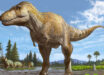 Life reconstruction of Tyrannosaurus mcraeensis. Image credit: Sergey Krasovskiy.