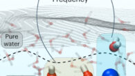 Litman et al. show that ions and water molecules at the surface of most salt-water solutions, known as electrolyte solutions, are organized in a completely different way than traditionally understood. Image credit: Litman et al., doi: 10.1038/s41557-023-01416-6.