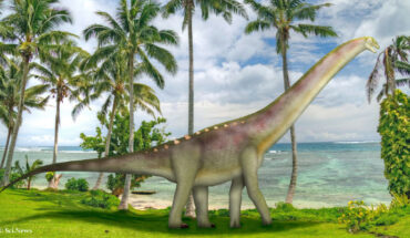 Life reconstruction of Bustingorrytitan shiva. Image credit: UnexpectedDinoLesson / Holger Detje / Sci.News.