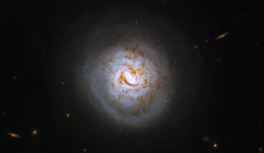 This Hubble image shows the face-on spiral galaxy ESO 420-13. Image credit: NASA / ESA / A. Evans, University of Virginia / Gladys Kober, NASA & Catholic University of America.