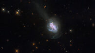 This Hubble image shows ESO 185-IG013, a luminous blue compact galaxy some 260 million light-years away in the constellation of Telescopium. Image credit: NASA / ESA / R. Chandar, University of Toledo / Gladys Kober, NASA & Catholic University of America.