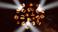 The new metamaterial is formed by randomly oriented bi-material nanocylinders in a host medium. Image credit: Ihar Faniayeu / Aalto University.