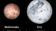 Glein et al. found evidence for hydrothermal or metamorphic activity deep within the icy dwarf planets Eris and Makemake. Image credit: Southwest Research Institute.