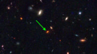 This Webb image shows ZF-UDS-7329, a rare massive galaxy that formed very early in the Universe. Image credit: Glazebrook et al., doi: 10.1038/s41586-024-07191-9.