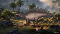 Hypothetical reconstruction of Yanbeilong ultimus. Image credit: Ddinodan / Sci.News.