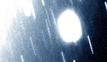 The discovery image of the Uranian moon S/2023 U1 using the Magellan telescope on November 4, 2023. Image credit: Scott Sheppard.