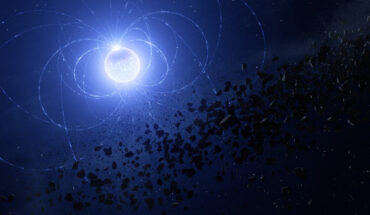 An artist’s impression of WD 0816-310, a magnetic white dwarf located 63 light-years away in the constellation of Puppis. Image credit: L. Calçada / ESO.