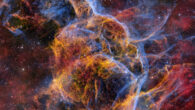 This DECam image shows the Vela supernova remnant, a remnant of supernova explosion located 800 light-years away in the southern constellation of Vela. Image credit: CTIO / NOIRLab / DOE / NSF / AURA / T.A. Rector, University of Alaska Anchorage & NSF’s NOIRLab / M. Zamani & D. de Martin, NSF’s NOIRLab.