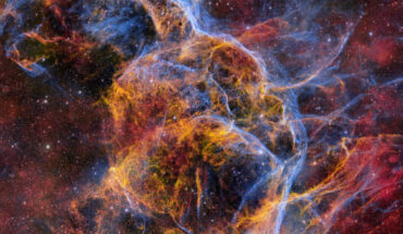 This DECam image shows the Vela supernova remnant, a remnant of supernova explosion located 800 light-years away in the southern constellation of Vela. Image credit: CTIO / NOIRLab / DOE / NSF / AURA / T.A. Rector, University of Alaska Anchorage & NSF’s NOIRLab / M. Zamani & D. de Martin, NSF’s NOIRLab.
