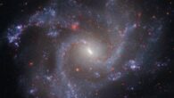 This image of NGC 5468, a galaxy located some 142 million light-years away in the constellation Virgo, combines data from Hubble and s Webb. Image credit: NASA / ESA / CSA / STScI / A. Riess, JHU & STScI.