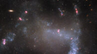 This Hubble image shows UGC 5829, an irregular galaxy some 30 million light-years away in the constellation of Leo Minor. Image credit: NASA / ESA / Hubble / R. Tully / M. Messa.