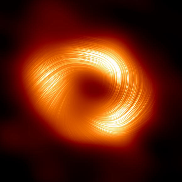 Event Horizon Telescope Observes Twisted Magnetic Field Around Milky 