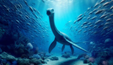Life reconstruction of Marambionectes molinai. Image credit: O’Gorman et al., doi: 10.1080/14772019.2024.2312302.