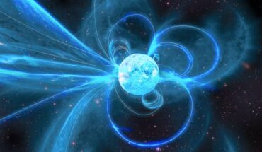 An artist’s impression of the radio magnetar XTE J1810-197. Image credit: Carl Knox, OzGrav / Swinburne University of Technology.