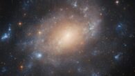 This Hubble image shows ESO 422-41, a spiral galaxy some 34 million light-years away in the constellation of Columba. Image credit: NASA / ESA / Hubble / C. Kilpatrick.