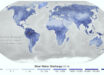 Collins et al. estimated flow through 3 million river segments, identifying locations around the world marked by intense human water use, including parts of the Colorado, Amazon, Orange, and Murray-Darling river basins, shown as gray here. Image credit: NASA.