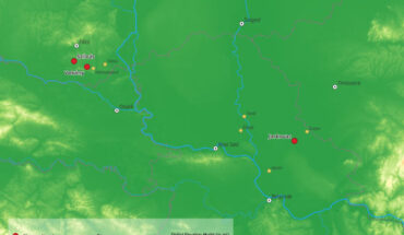 Map of the sites surveyed by the ROOTS team. Image credit: Fynn Wilkes / EU.
