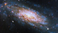This Hubble image shows NGC 4951, a spiral galaxy some 49 million light-years away in the constellation of Virgo. Image credit: NASA / ESA / D. Thilker, Johns Hopkins University / Gladys Kober, NASA & Catholic University of America.