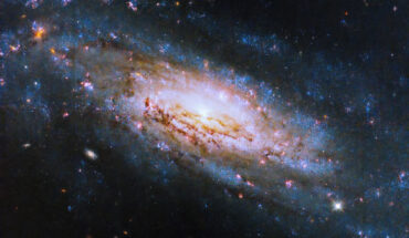 This Hubble image shows NGC 4951, a spiral galaxy some 49 million light-years away in the constellation of Virgo. Image credit: NASA / ESA / D. Thilker, Johns Hopkins University / Gladys Kober, NASA & Catholic University of America.