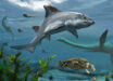 Life reconstruction of the hybodontiform shark Strophodus rebecae. Image credit: Jorge Blanco / CC BY 4.0.