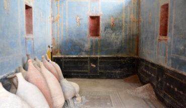 The 2,000-year-old sacrarium found at Pompeii, Italy. Image credit: Parco Archeologico di Pompei.