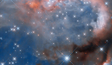 This Hubble image shows the nebula RCW 7. Image credit: NASA / ESA / Hubble / J. Tan, Chalmers University & University of Virginia.