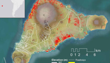 Map of Easter Island and its location in the southeastern Pacific. Image credit: Davis et al., doi: 10.1126/sciadv.ado1459.