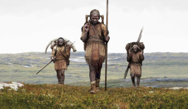 An artistic reconstruction of a hunter-gatherer group from the Ice Age. Image credit: Tom Björklund.