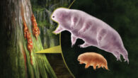 Artistic reconstruction of Beorn leggi (top) and Aerobius dactylus (bottom) in a hypothetical fossilization environment. Image credit: Franz Anthony.