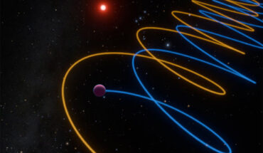This artwork highlights a pair of brown dwarfs, named Gliese 229 Ba and Gliese 229 Bb. Image credit: K. Miller / R. Hurt / Caltech / IPAC.