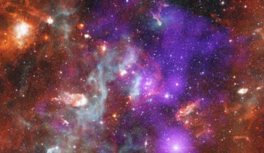 In this new composite image, the Chandra data (purple) shows the diffuse X-ray emission and young stars in Cygnus OB2, and infrared data from NASA’s now-retired Spitzer Space Telescope (red, green, blue, and cyan) reveals young stars and the cooler dust and gas throughout the region. Image credit: NASA / CXC / SAO / Drake et al. / JPL-Caltech / Spitzer / N. Wolk.