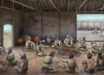 Reconstruction of a Trypillia house. Image credit: Susanne Beyer, Kiel University.