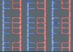 Bottom-up nano- to micro-fabrication is crucial in modern electronics and optics. Conventional multi-scale array fabrication techniques, however, are facing challenges in reconciling the contradiction between the pursuit of better device performance and lowering the fabrication cost and/or energy consumption. Chang et al. introduce a facile mixed-metal array fabrication method based on guided self-assembly of polymerizing organometallic adducts derived from the passivating oxides of a ternary liquid metal to create mixed metal wires. Image credit: Julia Chang.