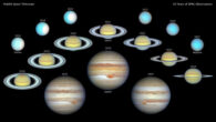 From 2014 to 2024, Hubble has been studying Jupiter, Saturn, Uranus, and Neptune under the OPAL program. Image credit: NASA / ESA / Hubble / A. Simon, NASA-GSFC / M.H. Wong, UC Berkeley / J. DePasquale, STScI.