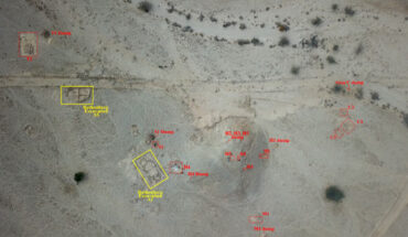 Aerial view of Site 201 north of the center of Timna Valley on the western outskirts of the Wadi Arabah, Israel. Image credit: Yagel et al., doi: 10.1038/s41598-024-80939-5.