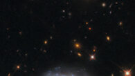 This Hubble image shows several galaxies in the constellation of Hydra. Image credit: NASA / ESA / Hubble / D. Erb.