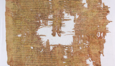 The 1,900-year-old Papyrus Cotton. Image credit: Shai Halevi.