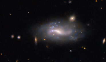 This Hubble image LEDA 132905, a spiral galaxy over 400 million light-years away in the constellation of Sculptor. Image credit: NASA / ESA / Hubble / R.J. Foley, UC Santa Cruz.