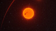 An artist’s impression of the super-Jupiter exoplanet Gaia-4b. Image credit: ESA / Gaia / DPAC / M. Marcussen.