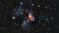 This VISTA/VIRCAM image shows the super star cluster RCW 38. Image credit: ESO / VVVX Survey.