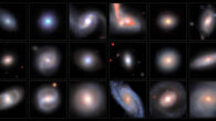 This mosaic shows galaxies hosting intermediate-mass black hole candidates, arranged in increasing order of stellar mass. Image credit: Legacy Surveys / D. Lang, Perimeter Institute / NAOJ / HSC Collaboration / D. de Martin, NSF’s NOIRLab / M. Zamani, NSF’s NOIRLab.