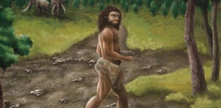 An artist’s concept of a Penghu Denisovan walking under the bright Sun during the Pleistocene of Taiwan. Image credit: Cheng-Han Sun.
