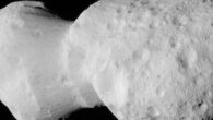 This image of the asteroid Donaldjohanson was captured by the Lucy Long-Range Reconnaissance Imager (L’LORRI) on April 20, 2025, near closest approach, from a range of 1,100 km (660 miles). Image credit: NASA / Goddard / SwRI / Johns Hopkins APL / NOIRLab.