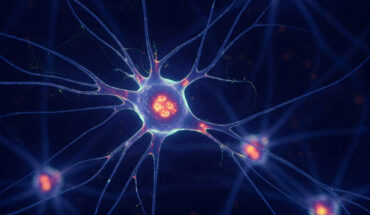 Postigo et al. aim to see if neurons can transport light like fiber-optic communications channels. Image credit: Gemini AI.