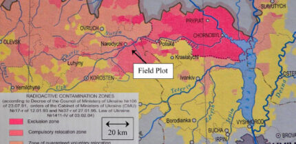 Zoning of contaminated territory of Ukraine according to current and field study plot. Image credit: Smith et al., doi: 10.1016/j.jenvrad.2025.107698.