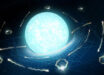 An artist’s impression of a neutron star that is ‘evaporating’ slowly via Hawking-like radiation. Image credit: Daniëlle Futselaar / Artsource.nl.
