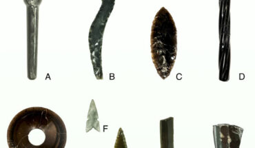 Obsidian artifacts from Tenochtitlan. Image credit: Mirsa Islas / PTM-INAH.