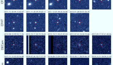 Cutout images of all 19 detections of 2017 OF201. Image credit: Cheng et al., arXiv: 2505.15806.