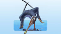 Artistic reconstruction of Spathagnathus roeperi. Image credit: Alessio Ciaffi.