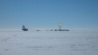 ANITA was placed in Antarctica because there is little chance of interference from other signals; to capture the emission signals, the balloon-borne radio detector is sent to fly over stretches of ice, capturing what are called ice showers. Image credit: Stephanie Wissel / Penn State.